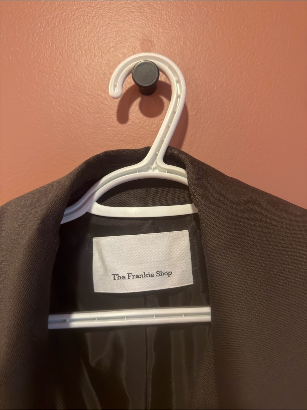 The Frankie Shop Black Double-Breasted Trench Coat - Picture 3 of 7